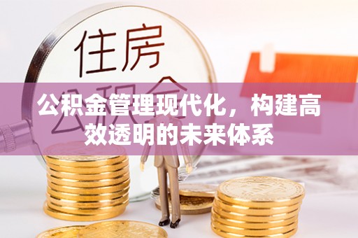 巴林右旗公积金管理现代化，构建高效透明的未来体系