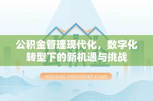 巴林右旗公积金管理现代化，数字化转型下的新机遇与挑战