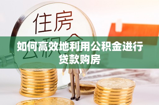 巴林右旗如何高效地利用公积金进行贷款购房